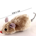 Funny Clockwork Spring Power Plush Mouse Toy