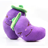 Soft Fleece Dog Chew Toy Fruit Vegetable Chicken Squeak