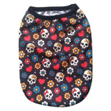 French Bulldog Skull Print Vest